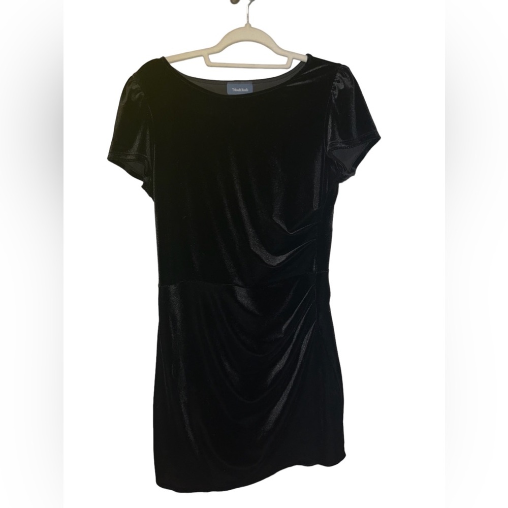 Modcloth velvet dress with pleated detail